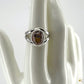 Bague en argent massif 925/950 avec opale aux reflets irisés verts et orangés – Formiga-Loca-04