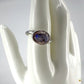 bague en opale au reflet bleu & violet du Mexique, montée en argent 925/950 -Taille 58-04
