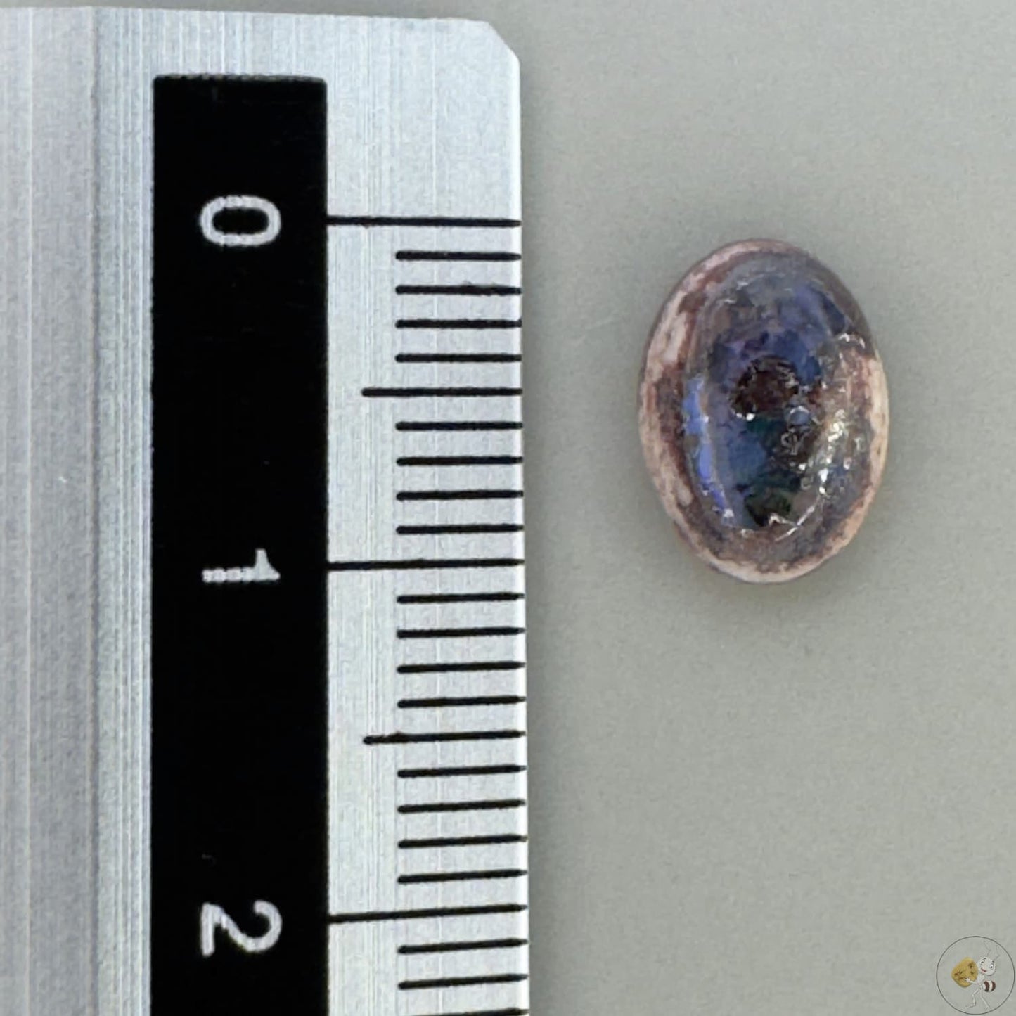 Cabochon d'opale naturelle du Mexique, poli à la main, aux reflets de feu et jeux de lumière intenses, idéal pour la bijouterie ou la collection-2