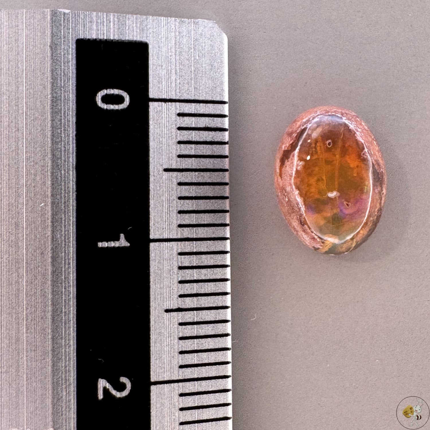 Cabochon d'opale naturelle du Mexique, poli à la main, aux reflets de feu et jeux de lumière intenses, idéal pour la bijouterie ou la collection-14