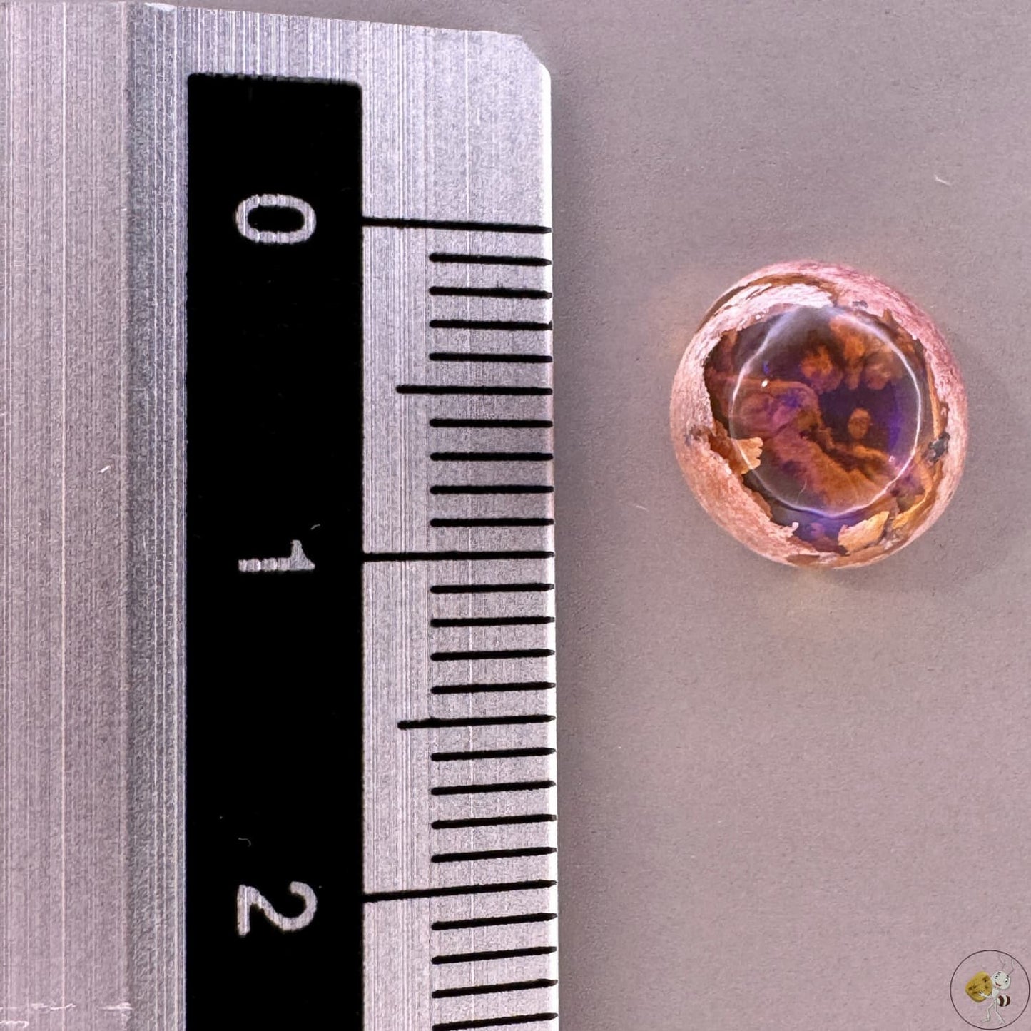 Cabochon d'opale naturelle du Mexique, poli à la main, aux reflets de feu et jeux de lumière intenses, idéal pour la bijouterie ou la collection-2