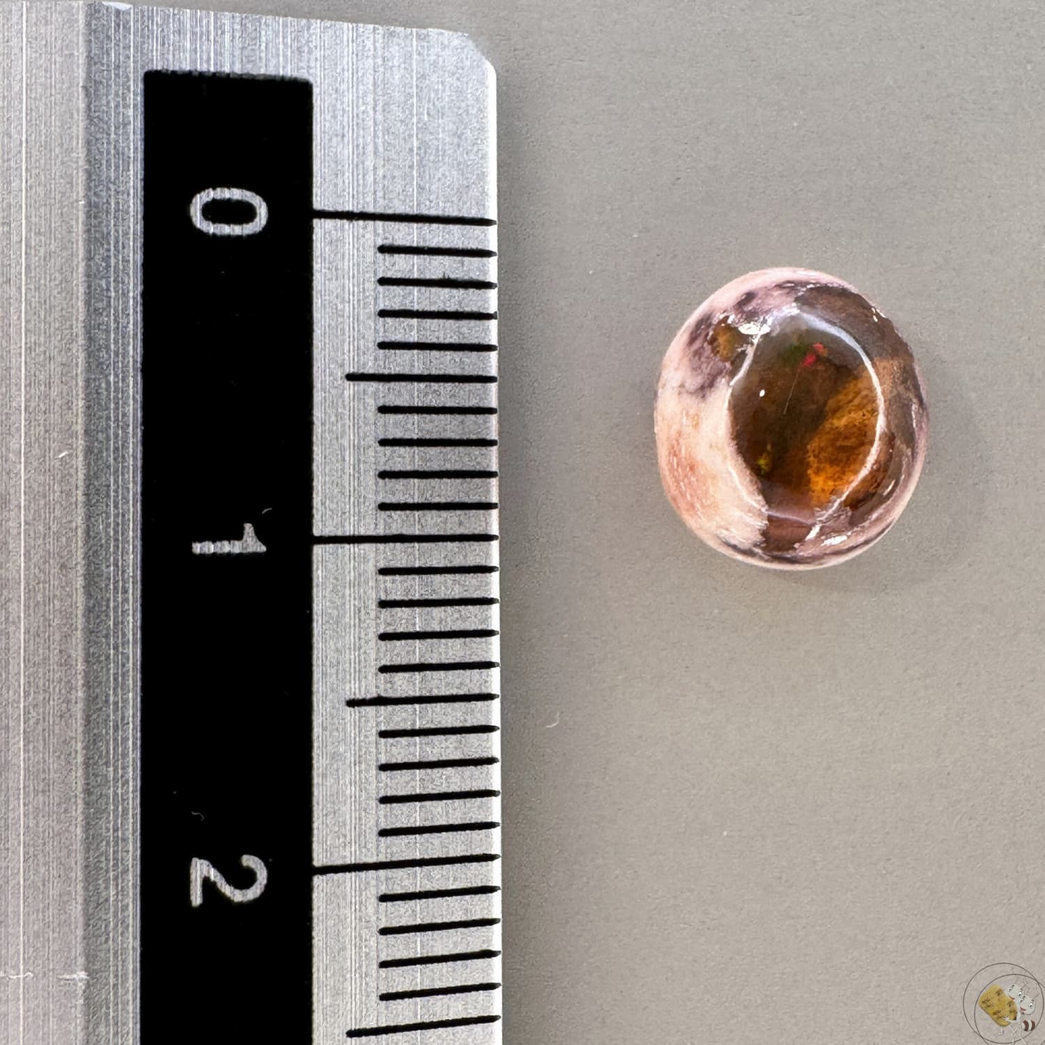 Cabochon d'opale naturelle du Mexique, poli à la main, aux reflets de feu et jeux de lumière intenses, idéal pour la bijouterie ou la collection-19