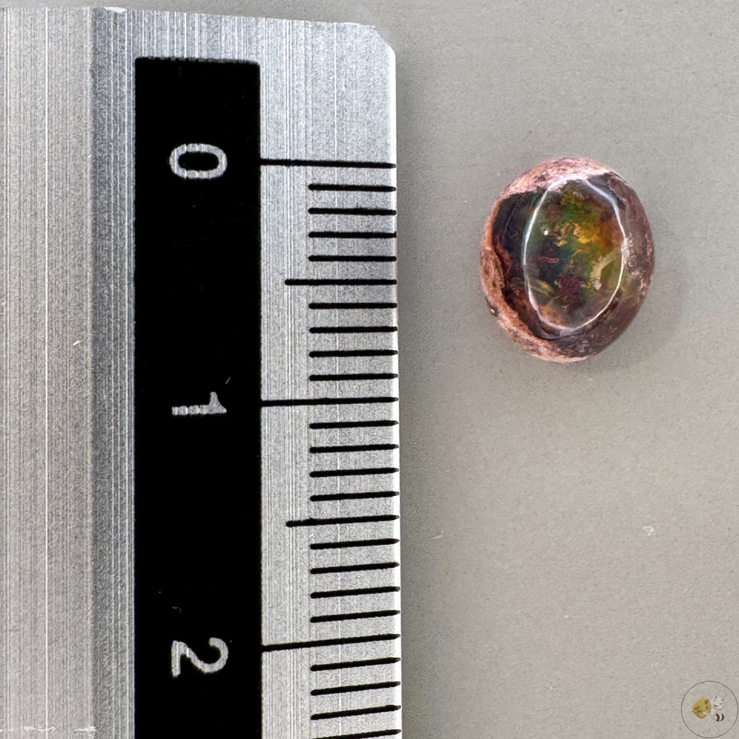 Cabochon d'opale naturelle du Mexique, poli à la main, aux reflets de feu et jeux de lumière intenses, idéal pour la bijouterie ou la collection-20