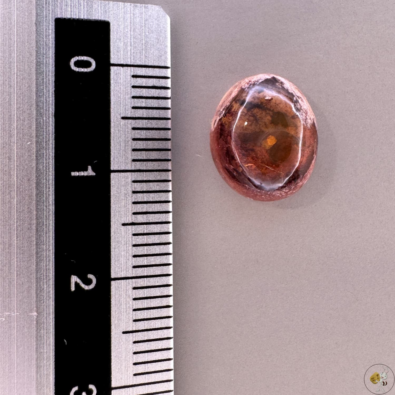 Cabochon d'opale naturelle du Mexique, poli à la main, aux reflets de feu et jeux de lumière intenses, idéal pour la bijouterie ou la collection-4