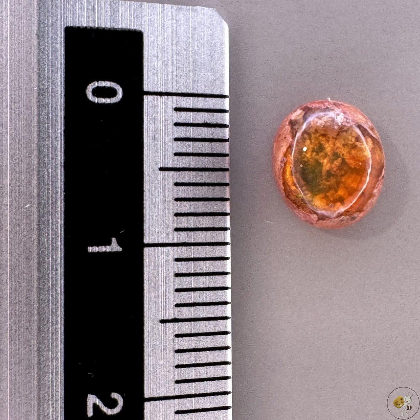 Cabochon d'opale naturelle du Mexique, poli à la main, aux reflets de feu et jeux de lumière intenses, idéal pour la bijouterie ou la collection-6