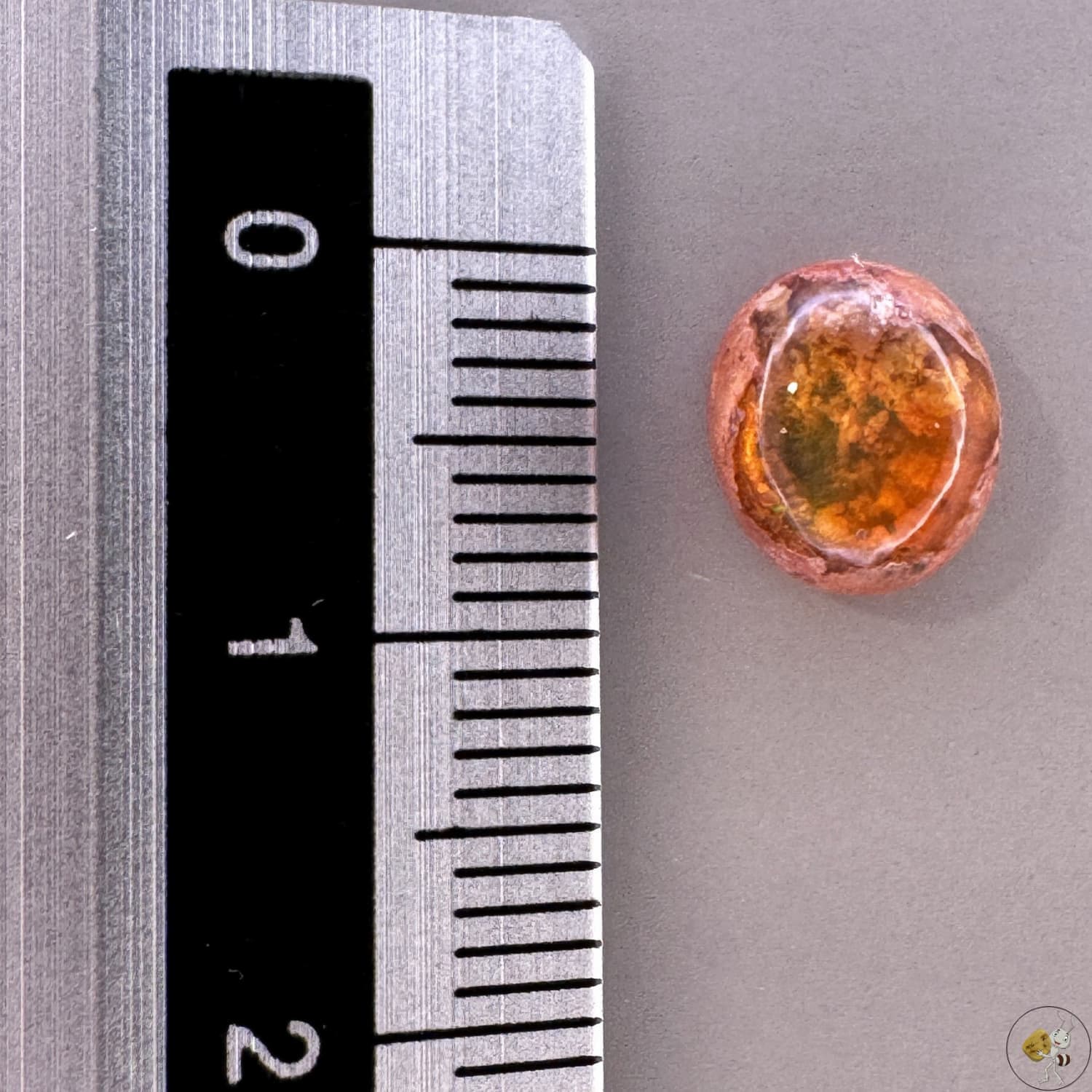 Cabochon d'opale naturelle du Mexique, poli à la main, aux reflets de feu et jeux de lumière intenses, idéal pour la bijouterie ou la collection-6