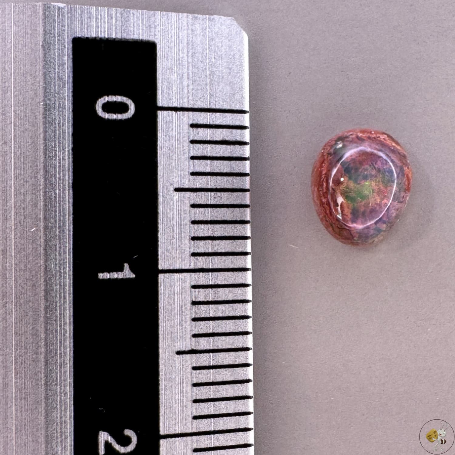 Cabochon d'opale naturelle du Mexique, poli à la main, aux reflets de feu et jeux de lumière intenses, idéal pour la bijouterie ou la collection-8