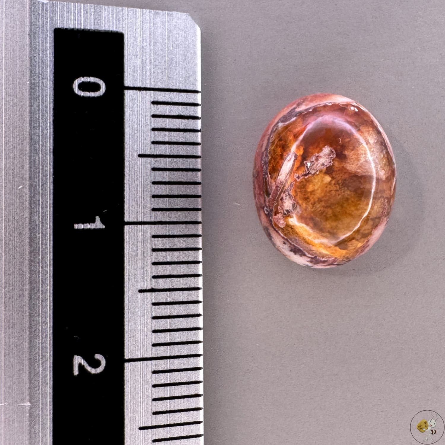 Cabochon d'opale naturelle du Mexique, poli à la main, aux reflets de feu et jeux de lumière intenses, idéal pour la bijouterie ou la collection-9