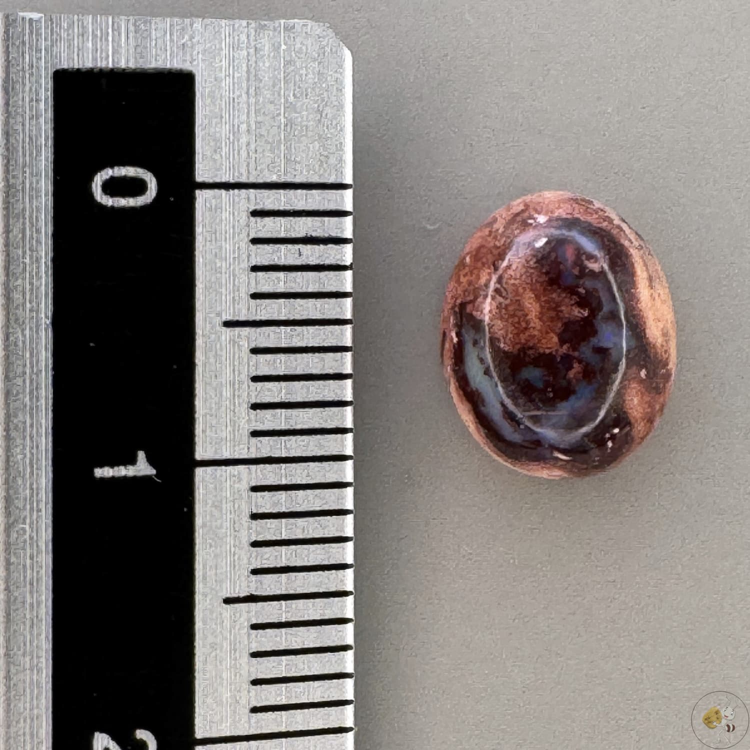Cabochon d'opale naturelle du Mexique, poli à la main, aux reflets de feu et jeux de lumière intenses, idéal pour la bijouterie ou la collection-10