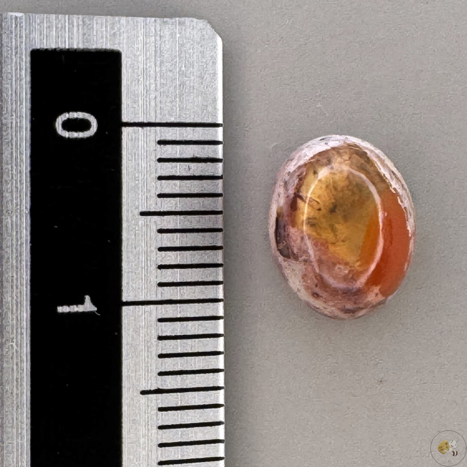 Cabochon d'opale naturelle du Mexique, poli à la main, aux reflets de feu et jeux de lumière intenses, idéal pour la bijouterie ou la collection-12