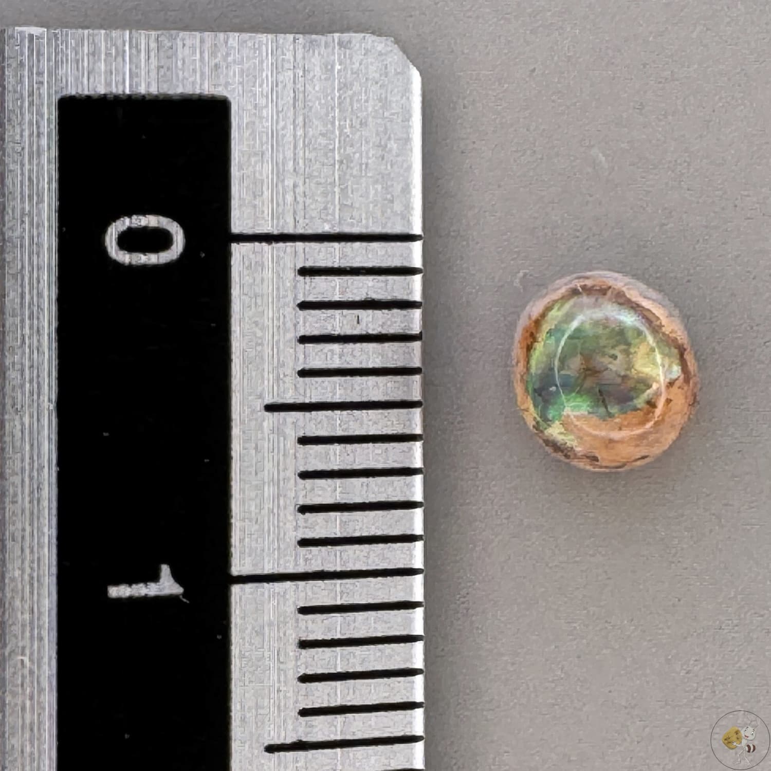Cabochon d'opale naturelle du Mexique, poli à la main, aux reflets de feu et jeux de lumière intenses, idéal pour la bijouterie ou la collection-13