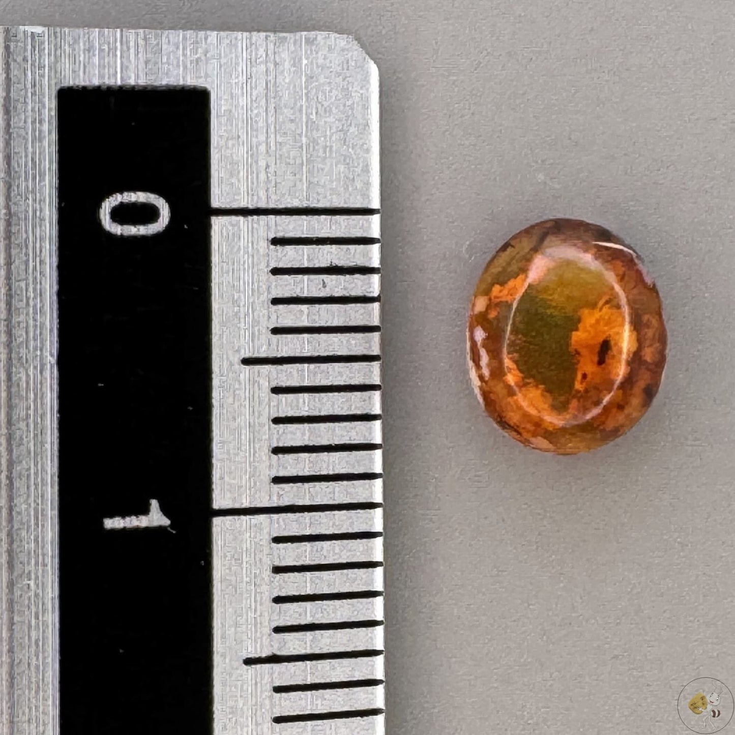 Cabochon d'opale naturelle du Mexique, poli à la main, aux reflets de feu et jeux de lumière intenses, idéal pour la bijouterie ou la collection-14