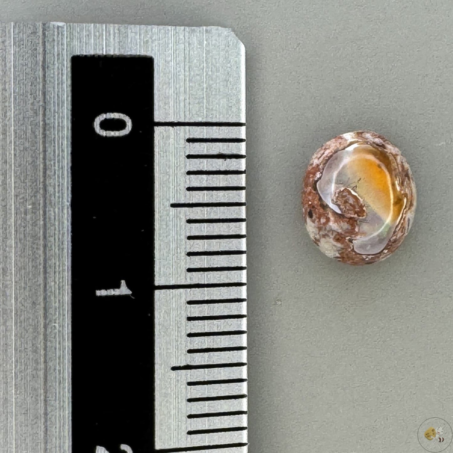 Cabochon d'opale naturelle du Mexique, poli à la main, aux reflets de feu et jeux de lumière intenses, idéal pour la bijouterie ou la collection-2