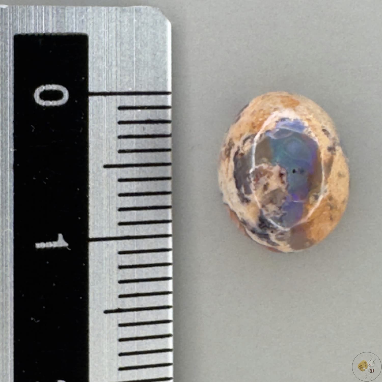 Cabochon d'opale naturelle du Mexique, poli à la main, aux reflets de feu et jeux de lumière intenses, idéal pour la bijouterie ou la collection-5