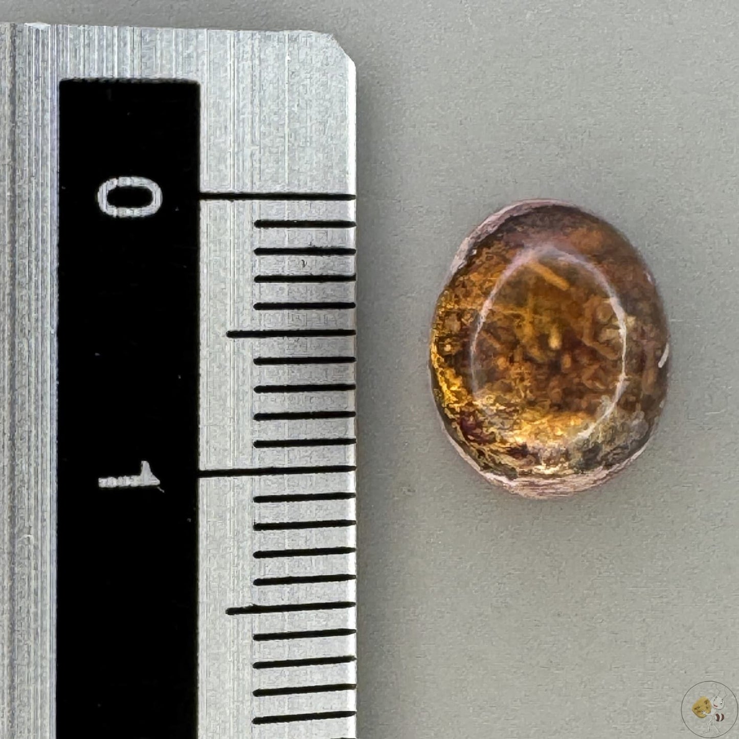 Cabochon d'opale naturelle du Mexique, poli à la main, aux reflets de feu et jeux de lumière intenses, idéal pour la bijouterie ou la collection-6