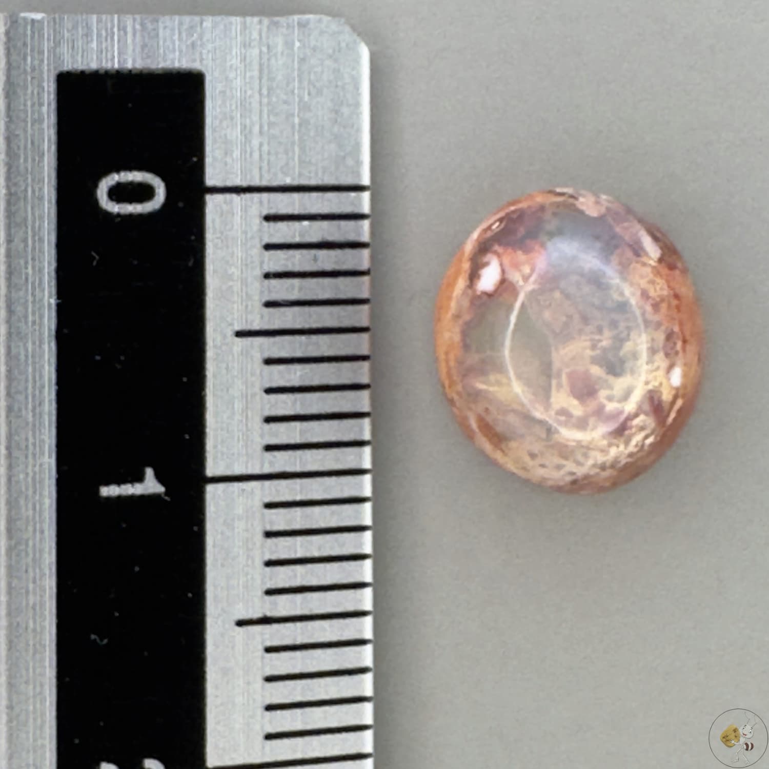 Cabochon d'opale naturelle du Mexique, poli à la main, aux reflets de feu et jeux de lumière intenses, idéal pour la bijouterie ou la collection-7