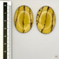 Paire de cabochons en ambre naturel du Mexique – Forme Ovale | Formiga Loca