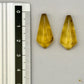 Paire de cabochons en ambre naturel du Mexique – Forme triangle | Formiga Loca