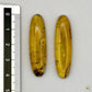 Paire de cabochons en ambre naturel du Mexique – Forme Ovale | Formiga Loca