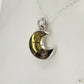 Pendentif en ambre naturelle en forme de lune, monté sur argent 925/950 – Formiga Loca-03