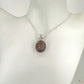 Pendentif opale noble montée sur argent 925/950 et serti d’un entourage cuivré artisanal – pièce unique Formiga Loca-01