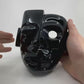 Masque Dual Vie et Mort en obsidienne noire, sculpture artisanale mexicaine, symbolisant la dualité entre la vie et la mort, pierre naturelle aux reflets profonds
